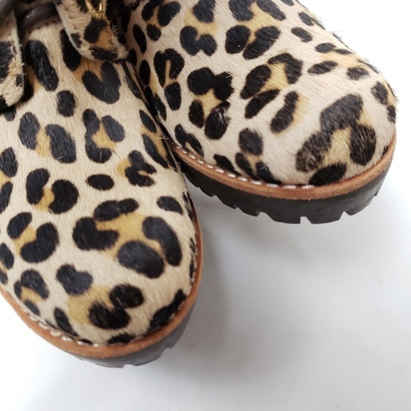 SPERRY Pony Hair Animal Leopard Print Ankle Boot Booties 6! - Picture 7 of 10